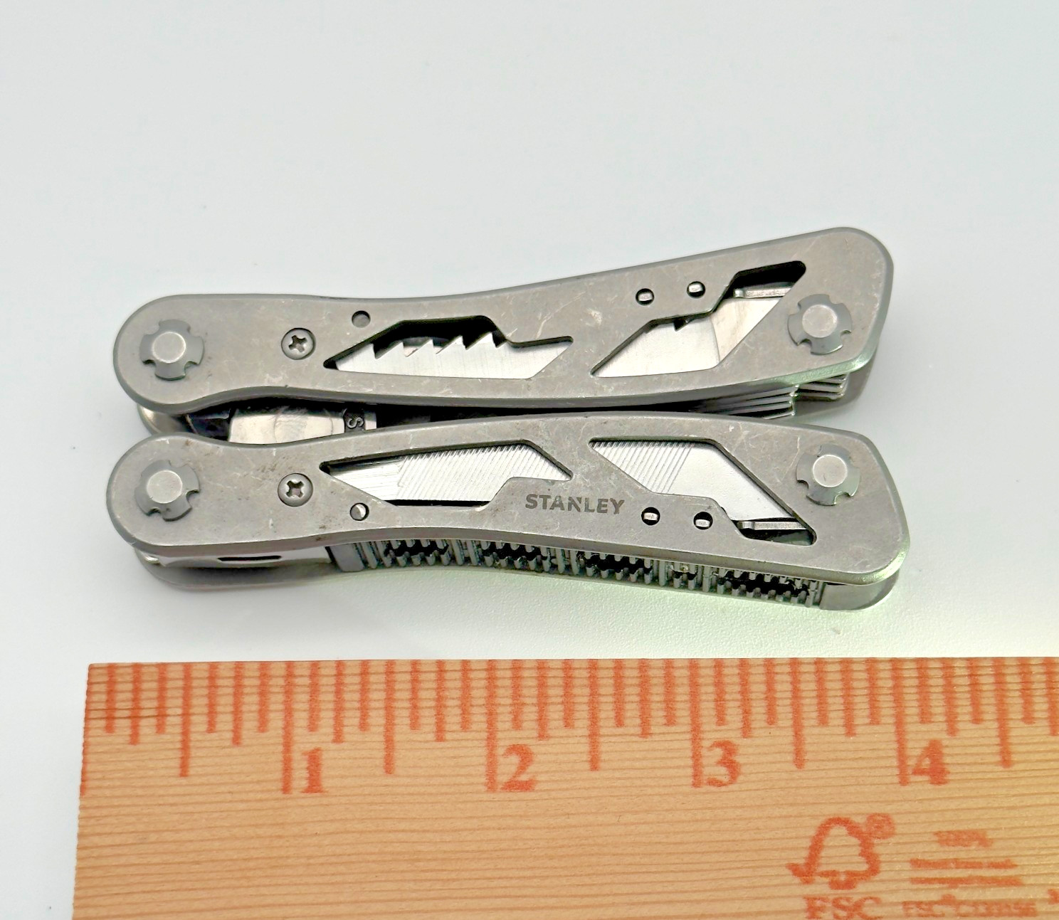 Stanley Multi Tool 2CR 12 in 1 Pocket Knife Pliers Saw Screwdriver File