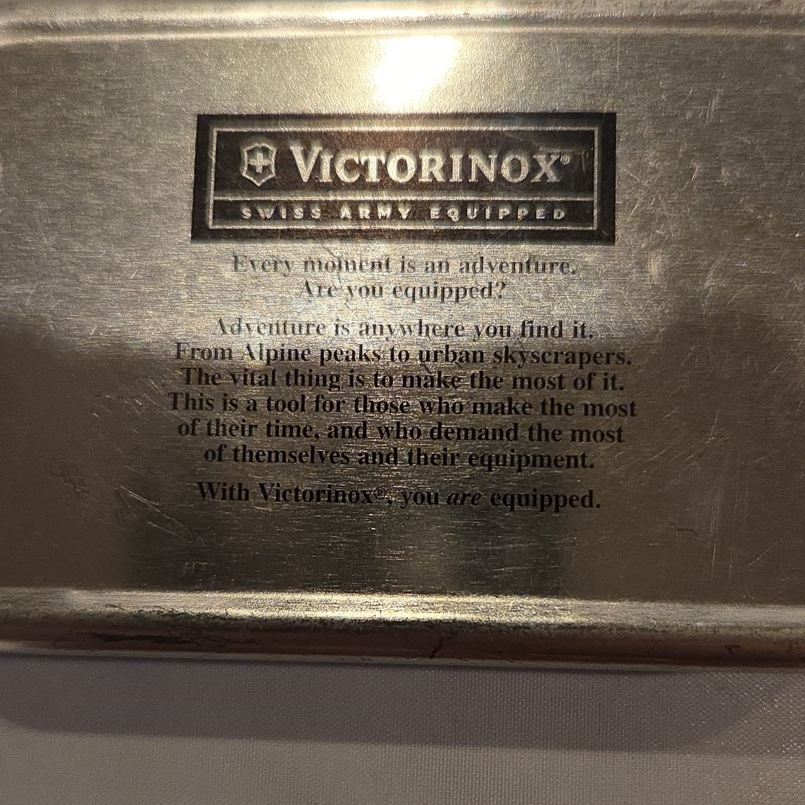 Victorinox Blue Stainless Steel Multi-Tool Knife Scissors Tweezers File
