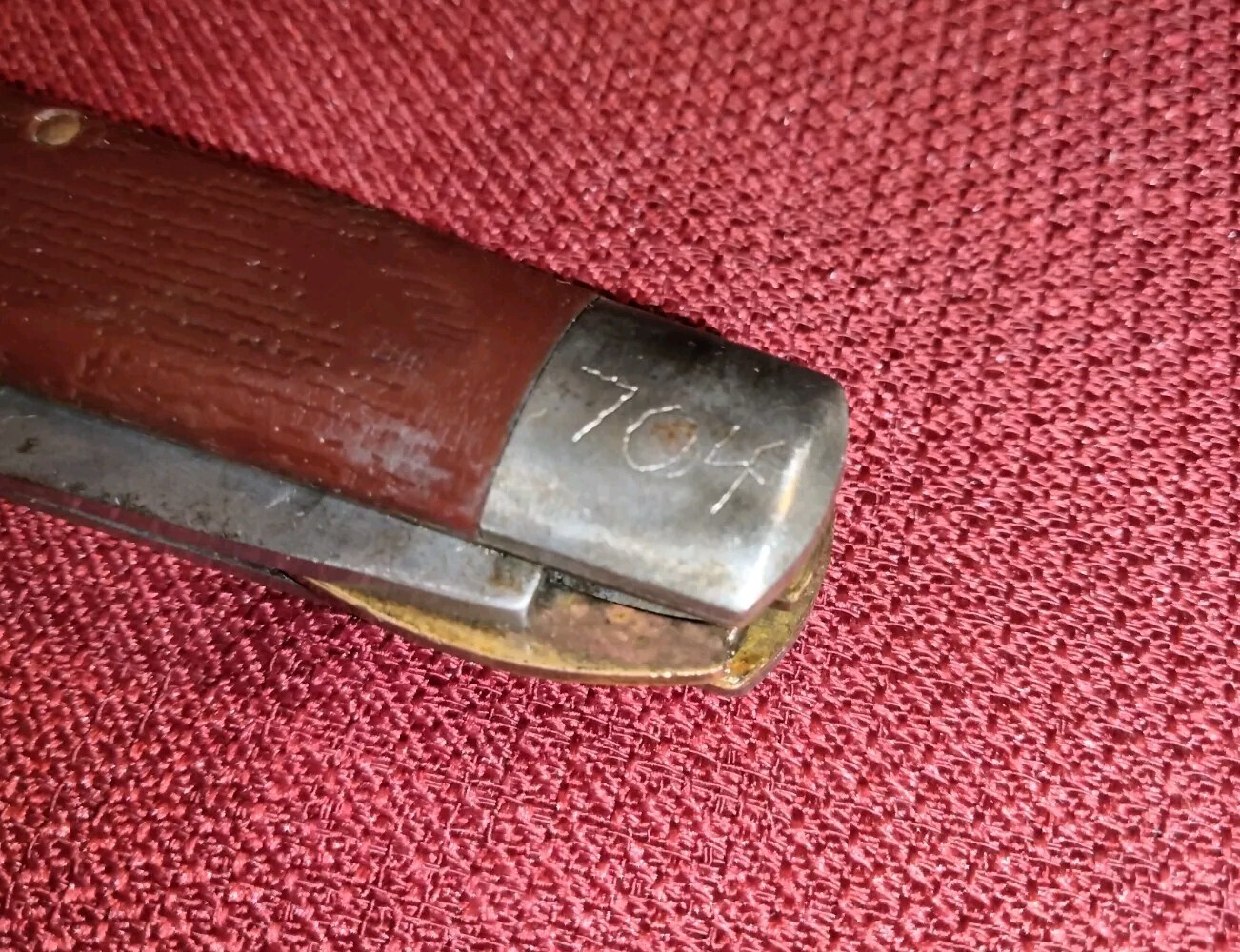 Klein Tools S-2 USA multi-tool knife & locking screwdriver, working, light rust