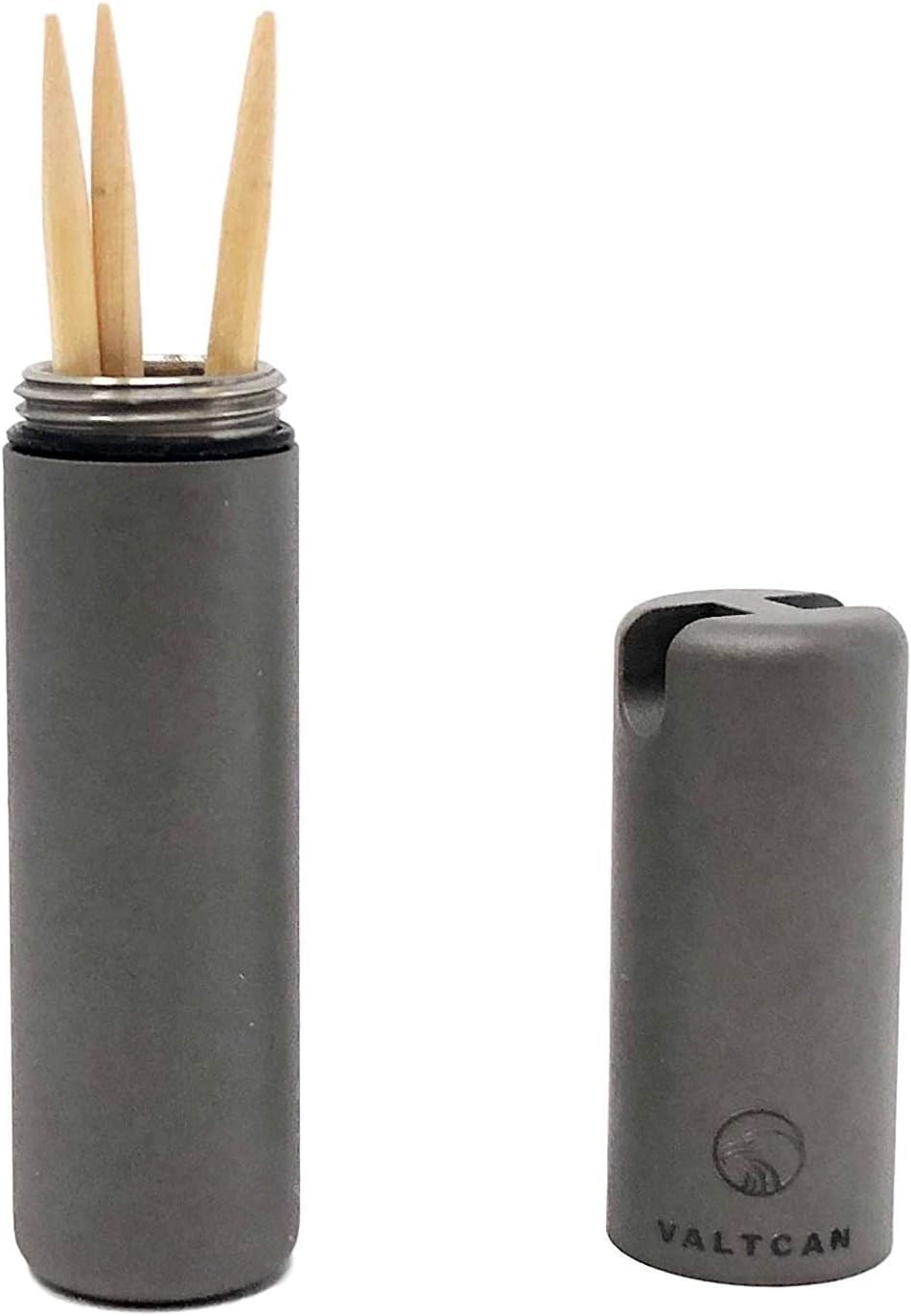 Titanium Toothpick Holder & EDC Capsule Airtight Waterproof O-Ring Seal Holds
