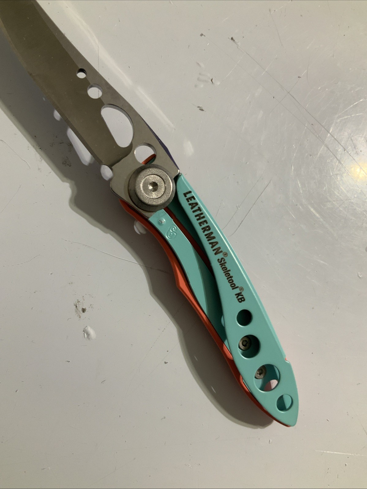 Leatherman Green Skeletool KB Pocket Knife w/ Bottle Opener