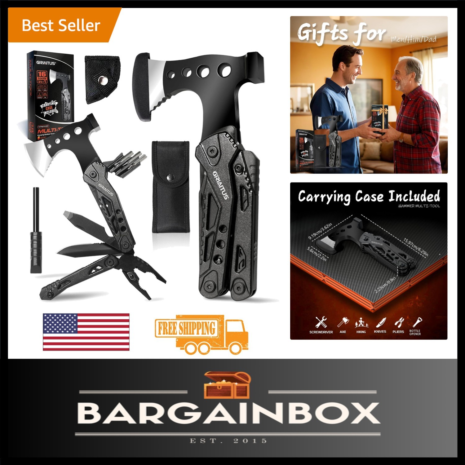 Heavy Duty Multitool with Nylon Case – Ultimate Survival Gear for Any Adventure