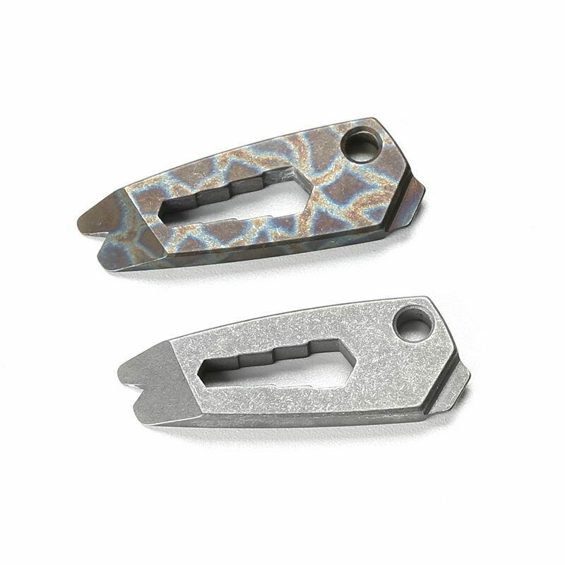 Mini TC4 Titanium Crowbar Pry Bar Underreach EDC Tool Key Keychain Pendant Gifts