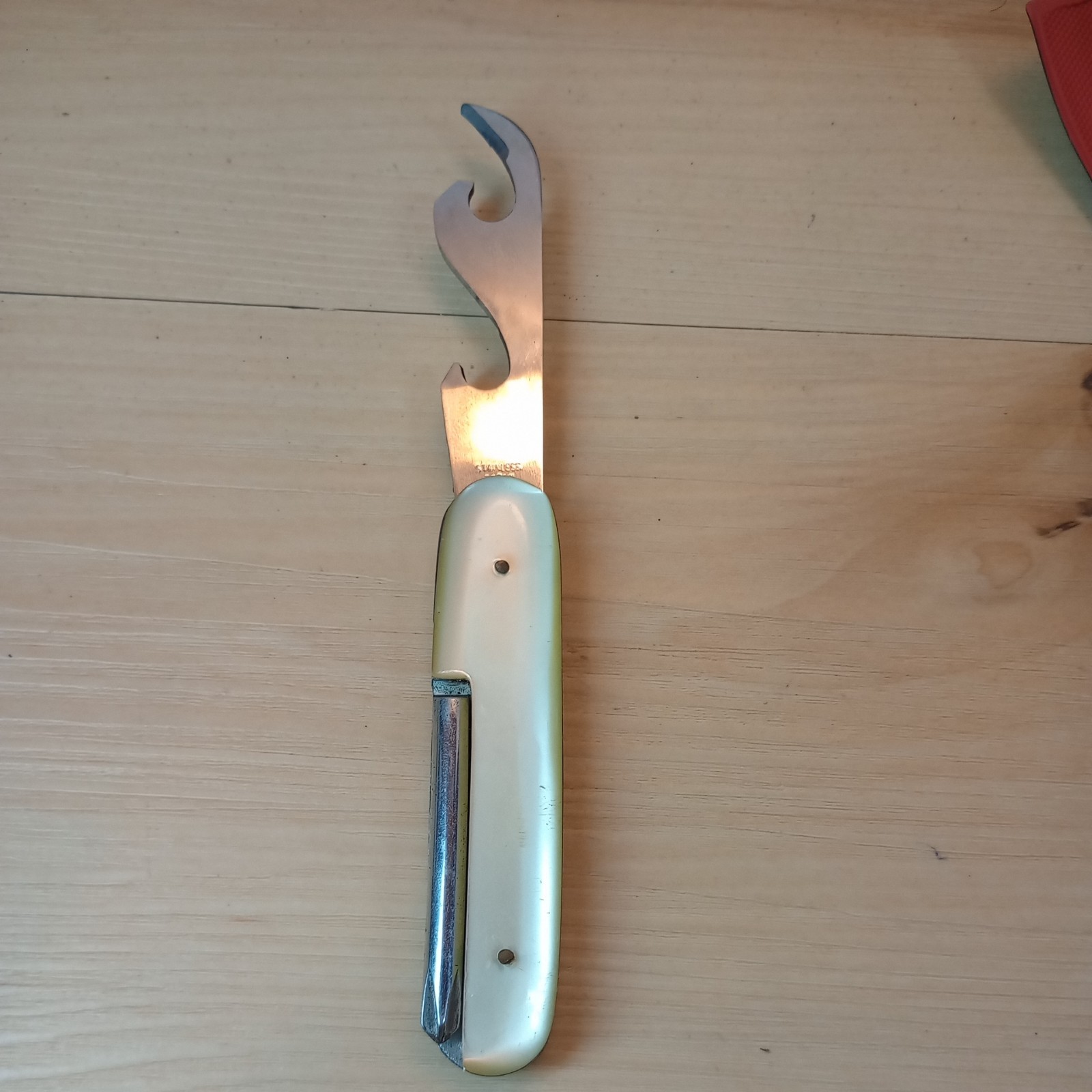 Vtg Multi Purpose Tool Kit Pocket Size Knife Interchangeable 6pc Stainless Japan