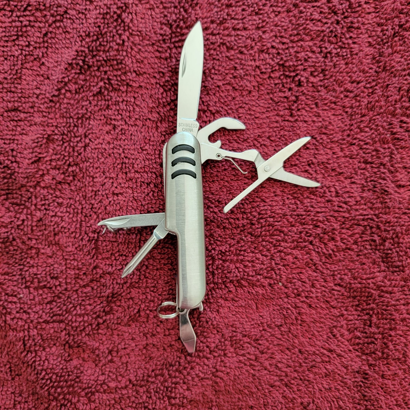 3″ Pocket Size 7 Tool Multi Tool Stainless Knife Original Blade Edge