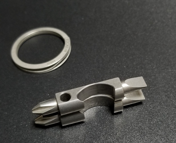 Titanium Alloy EDC Bottle Opener Key Chain Screwdriver Personalized Pocket Tool