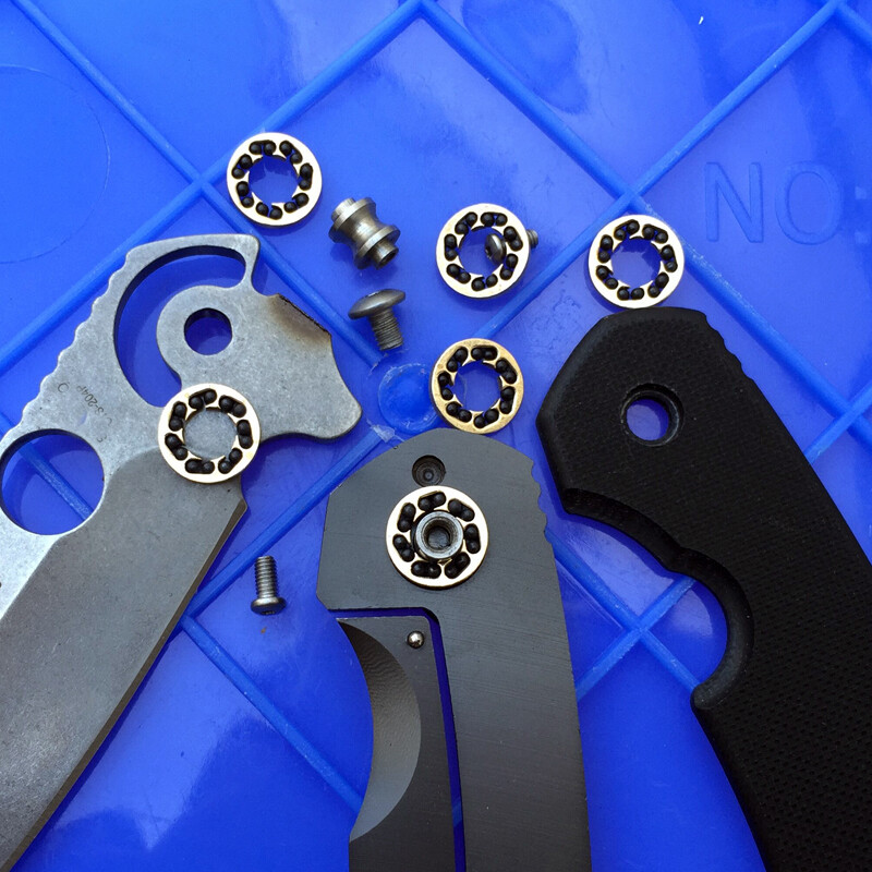 1 Pair Flipper Ceramic Ball bearing Quick Opening For C156 Folding Knife Tool
