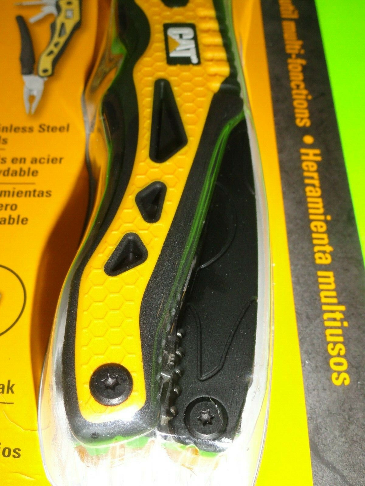 CAT 10-in-1 Heavy Duty Multi Tool Knife Wire Cutter Crimper Pliers Saw Blade +