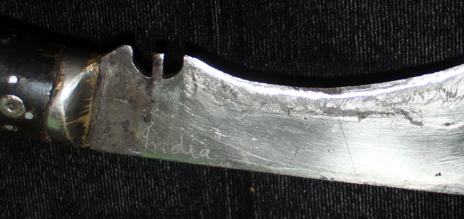 GURKA Curved Knife 12″ End to End Handmade in India Needs TLC AO4075643