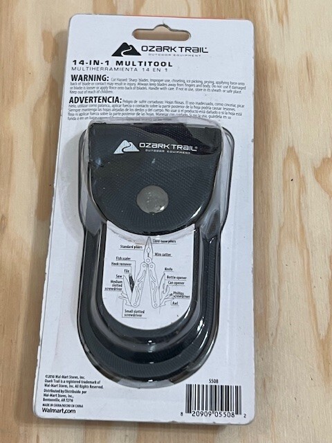 Ozark Trail 14-In-1 Multi-Tool SILVER – NEW