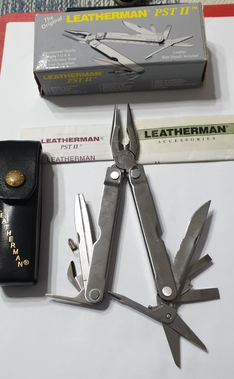 🔥 2X Leatherman PST and PST II Stainless Multi-Tool New in Box Rare Collectable