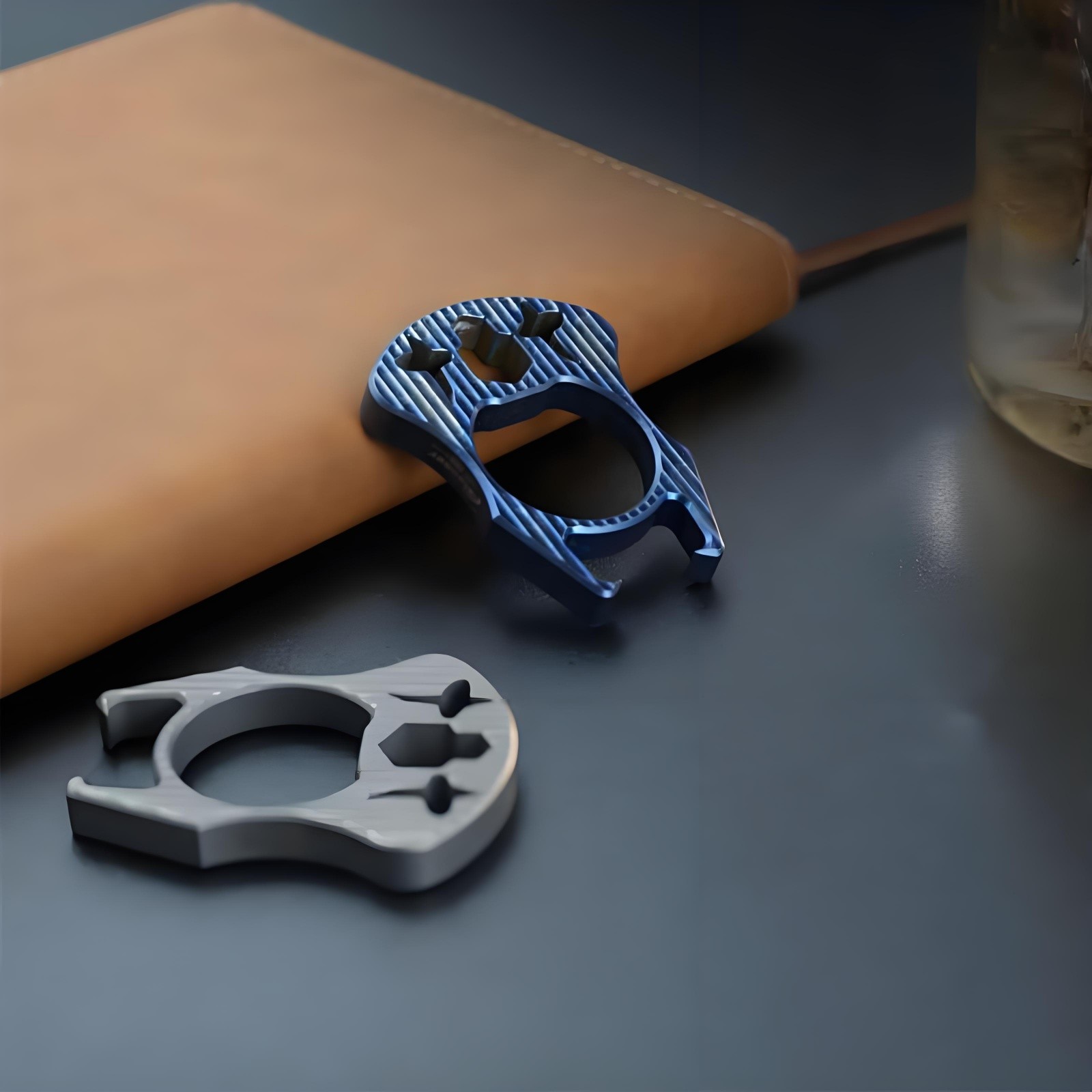 Titanium Alloy EDC Multi Tool Bottle Opener Keychain Pocket Survival Gear