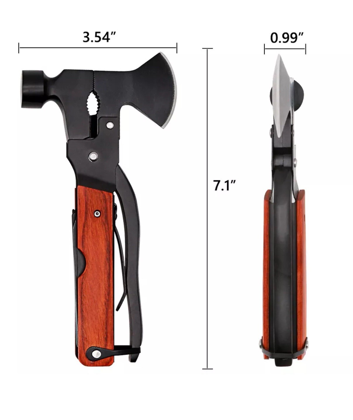 18 In 1 Hammer Campers Multi Tool & Tri Fold Micro G.I. Style Shovel Stansport