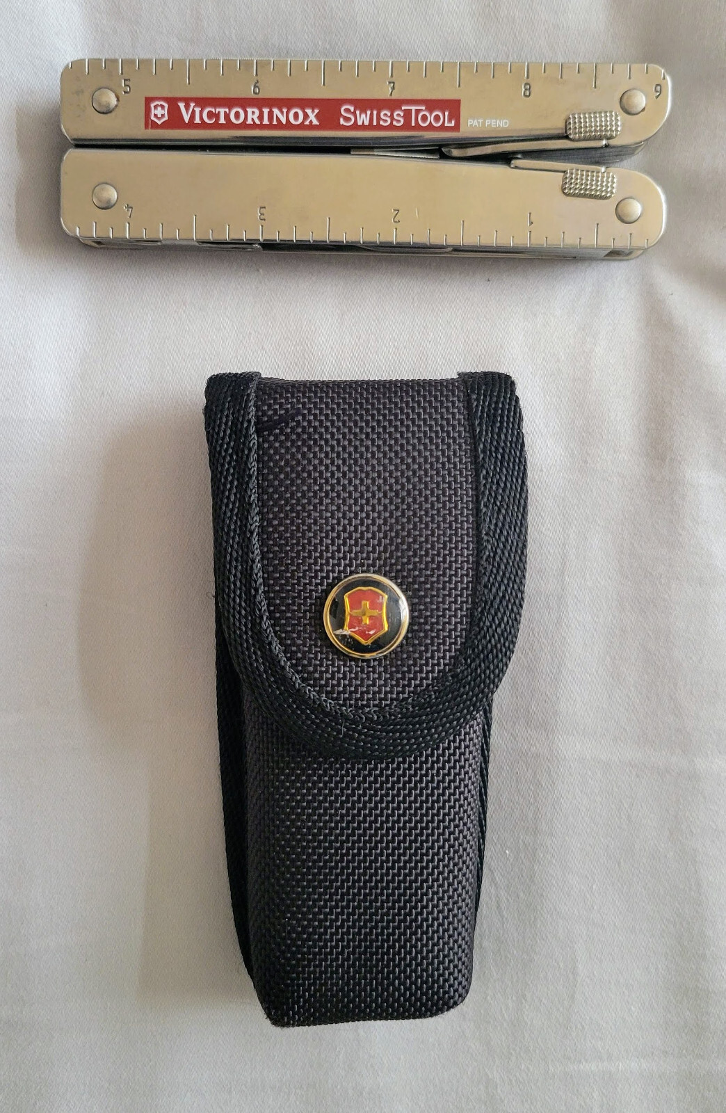 Vtg Victorinox SwissTool Pat Pend Swiss Army Knife Multi Tool Plier with Sheath