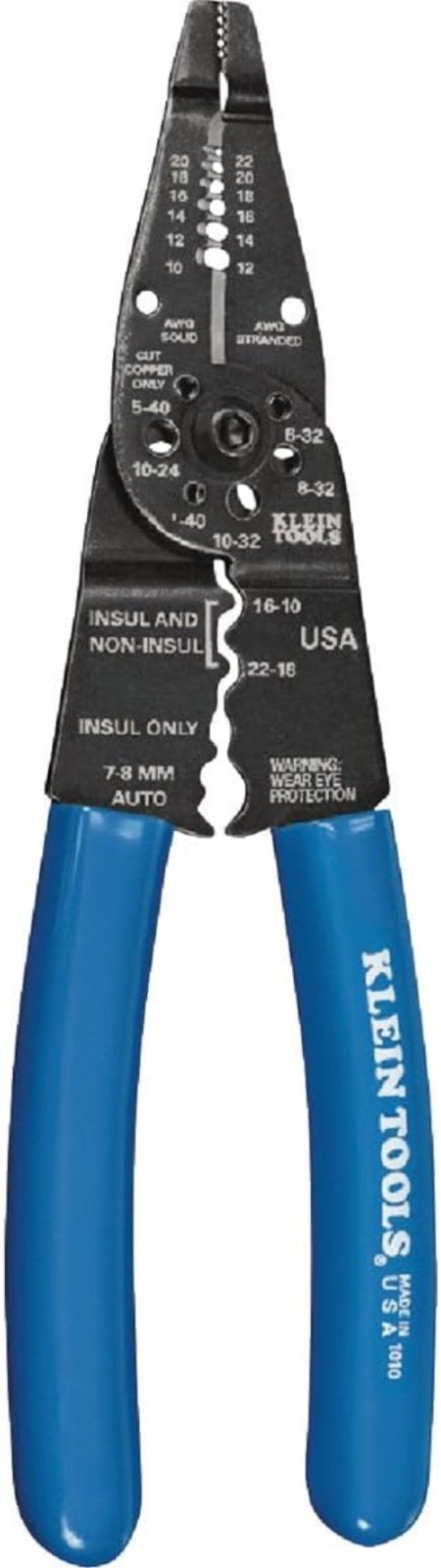 Ergonomic 8-Inch Multi-Tool: Wire Cutter, Stripper & Crimper for Electricians