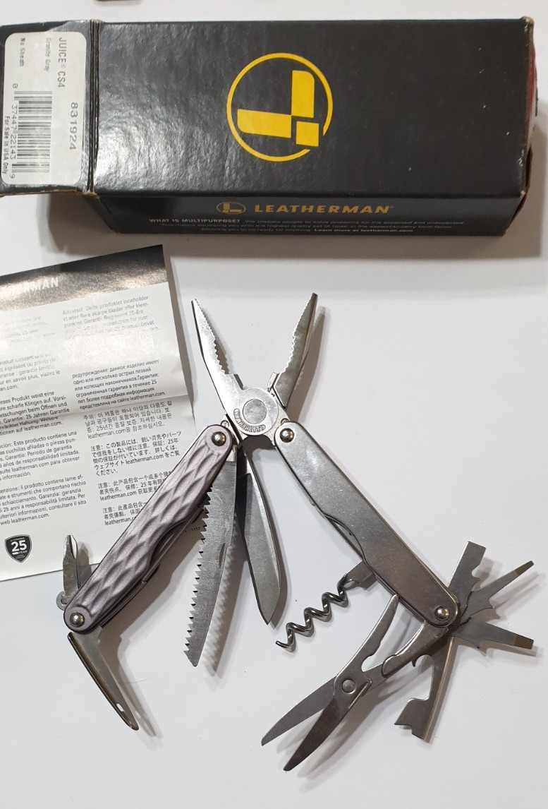 🔥🔥🔥 Leatherman Juice CS4 Gray Rare Retired Multi Tool Collectable New In Box