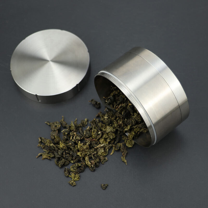 Titanium Pill Holder Case Container Jewelry Organizer Waterproof Tea Storage Box