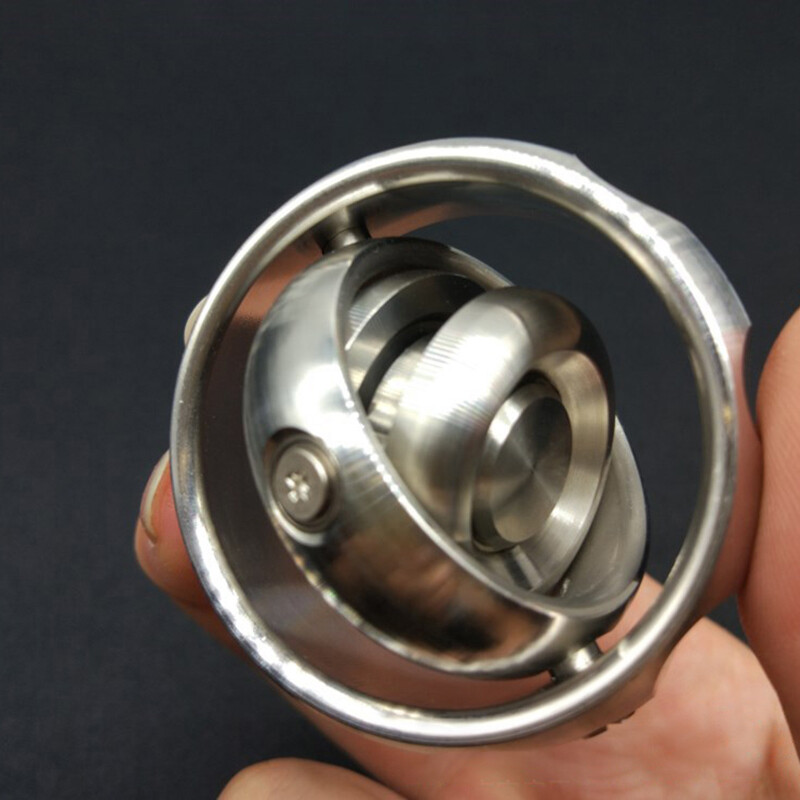 EDC Gear Gyroscope Toy Stainless Steel Hand Fidget Stress Relief Focus Toy Gyro