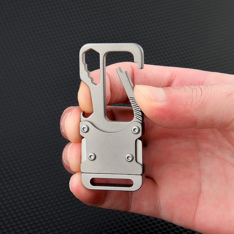 Titanium alloy EDC Tool with Hex Wrenches M3/4/5 Keychain Survival Multi-tool