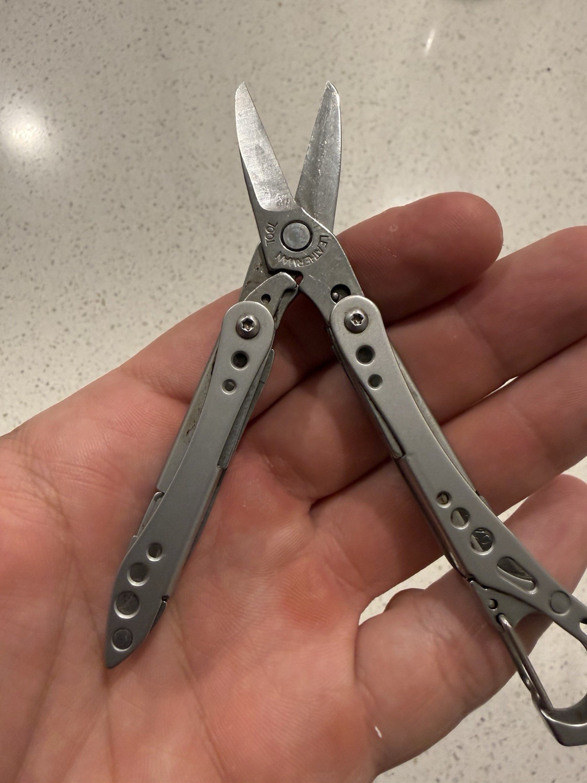 LEATHERMAN STYLE CS MINI SCISSORS MULTI TOOL KNIFE & BOTTLE OPENER 831207