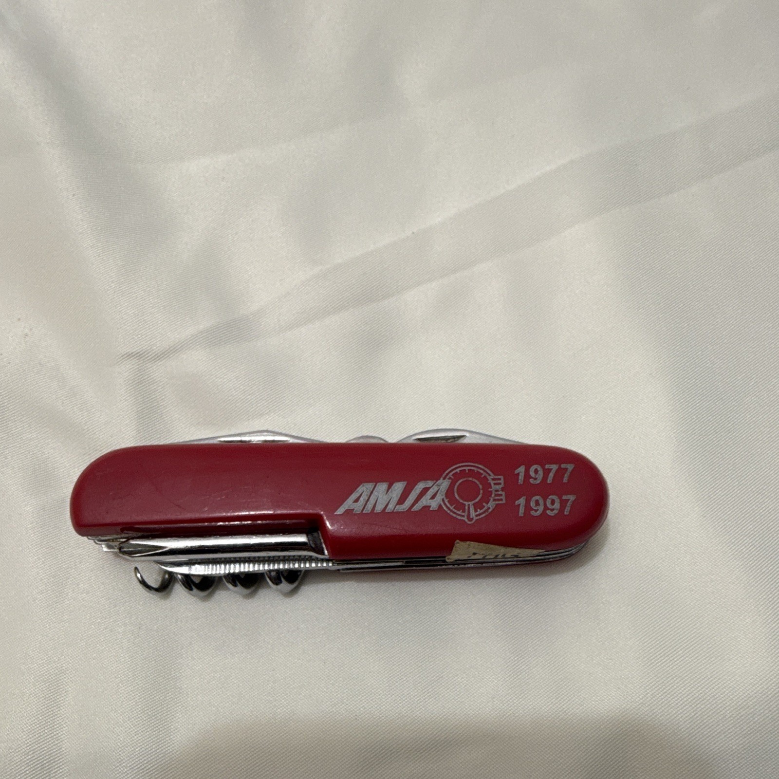 Multi-Tool Pocket Knife AMSA 1977-1997 Red Celebrating 20 Years