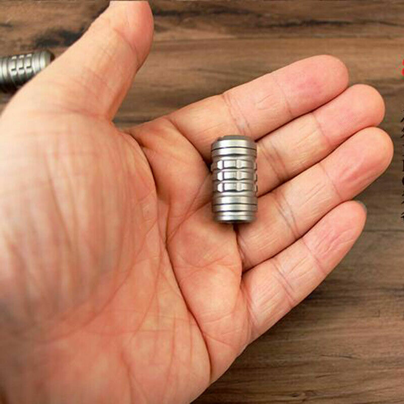TC4 Titanium Alloy Small Knife Bead Outdoor EDC Lanyard Paracord Rope Pendant