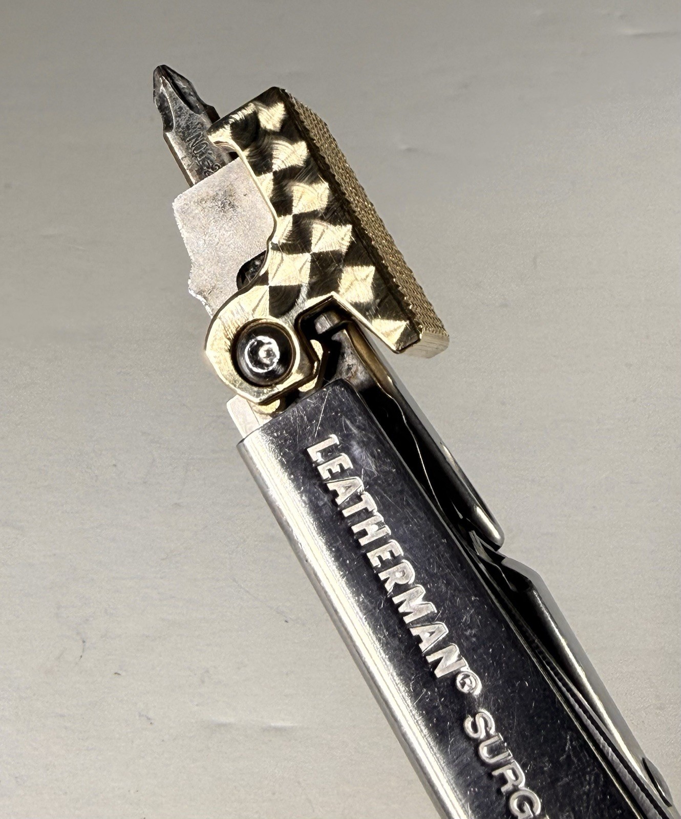 For Leatherman Surge, BRASS Hammer Head,SPECIAL EDITION,tactical,military