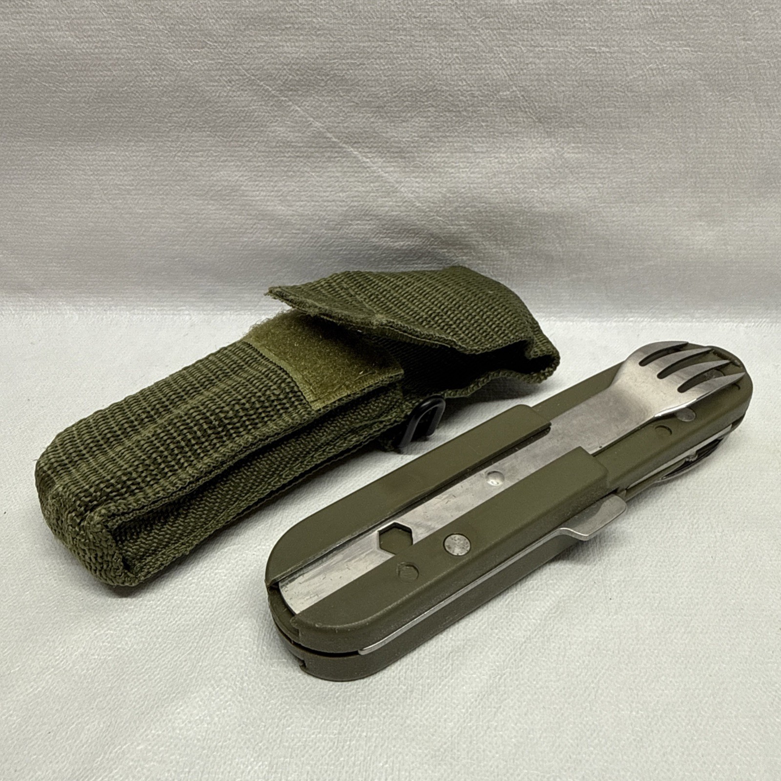 Vintage Camping Multi-Tool Detachable Utensils Knife Fork Spoon Bottle Opener