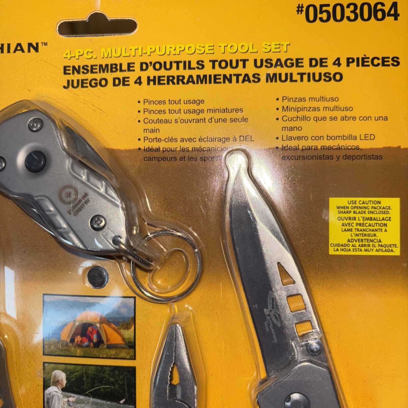 Appalachian Trail 4-pc Multi Purpose Tool Set NEW