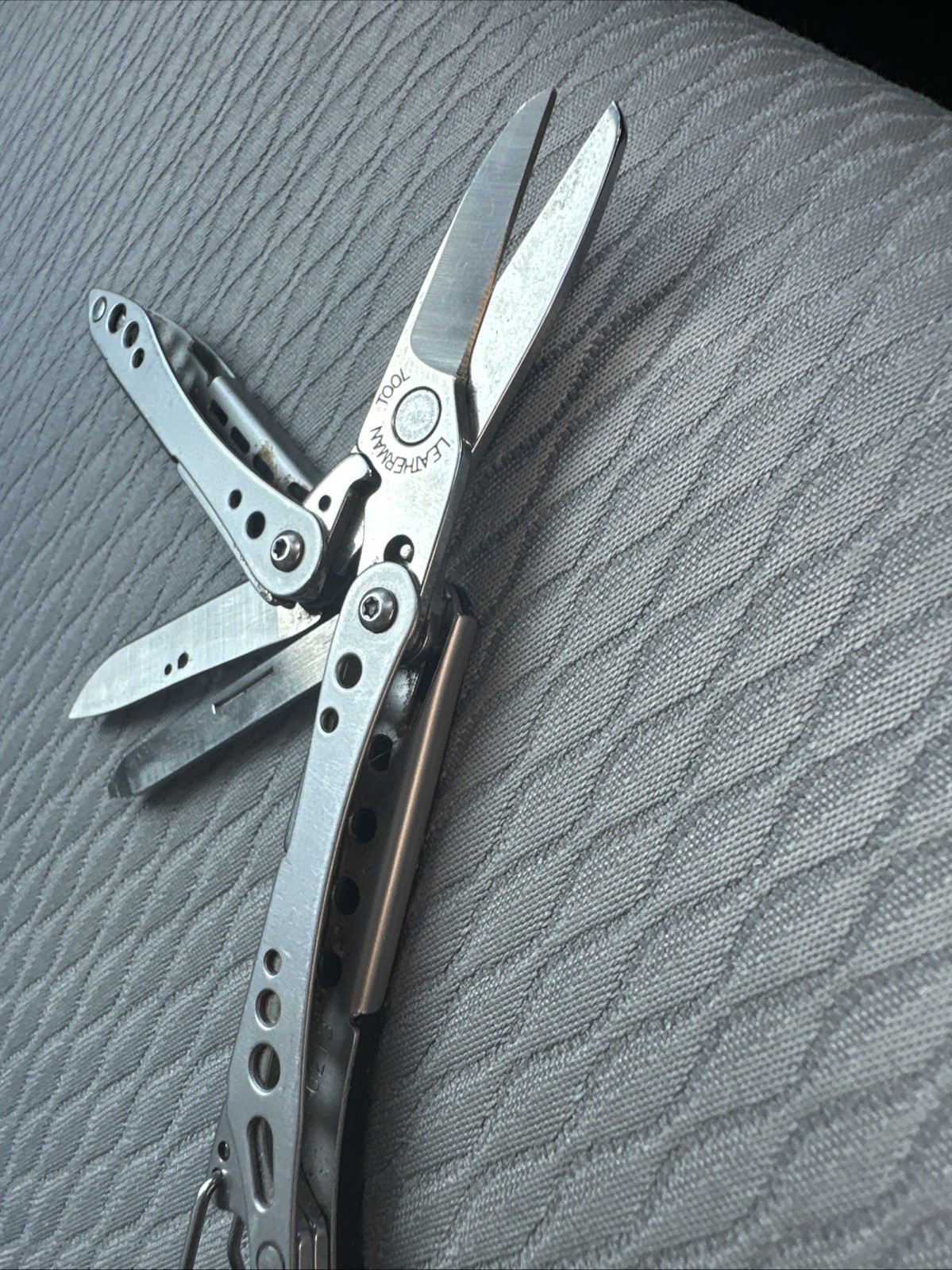 LEATHERMAN STYLE CS Black 6 Multitool Carabiner Knife File USA Retired NICE COND