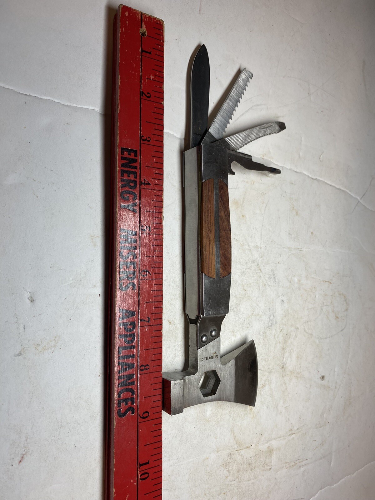 Sheffield Camper Axe-Head Multi Tool Axe Hammer Screwdriver
