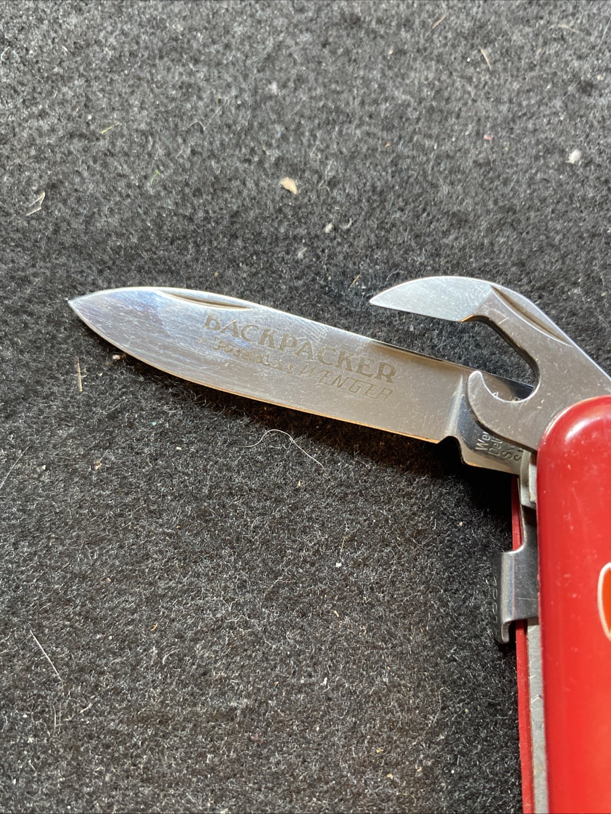 Vintage – Wenger Genuine Swiss Army Knife – Backpacker – Unused – Rare 9 Tools