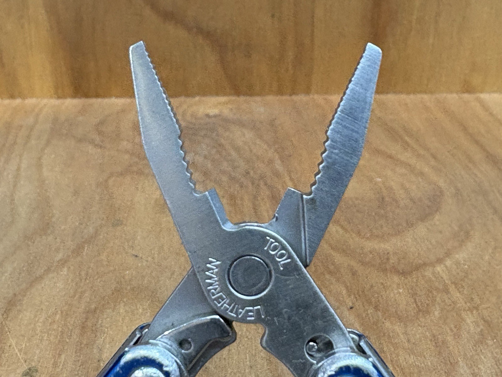 Leatherman Squirt P4 Blue Plier Multi-Tool Key Ring USA Retired GREAT!