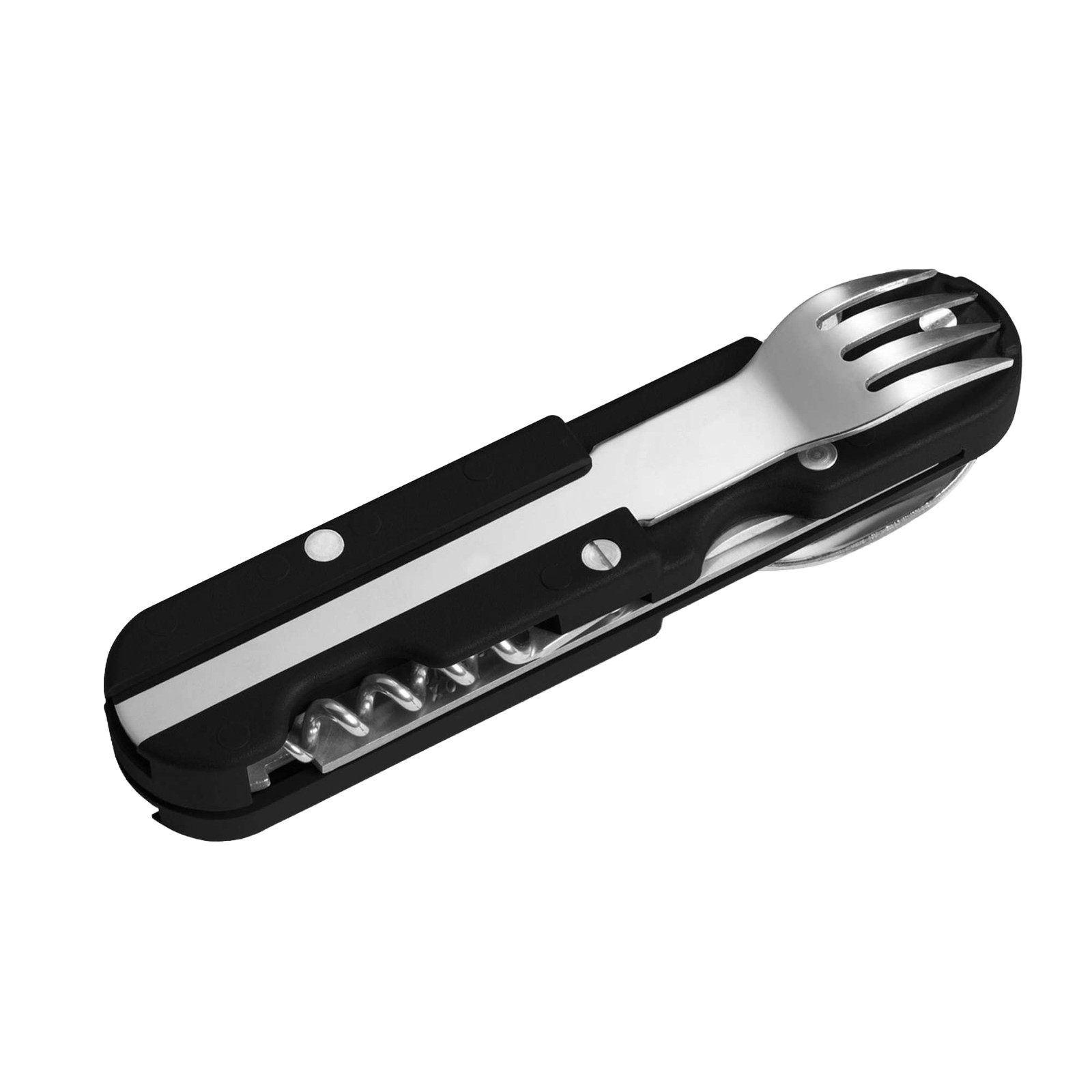 TB Outdoor French Army Camp Multitool Knife Small Blade Black ABS Handle TBO092