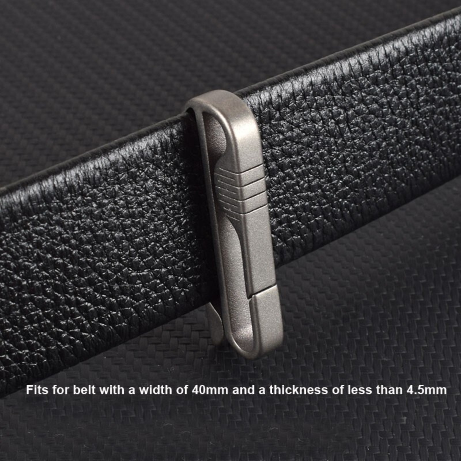 EDC Titanium Alloy Portable Carabiner Men’s Belt Waist Hanging Tool with Ring