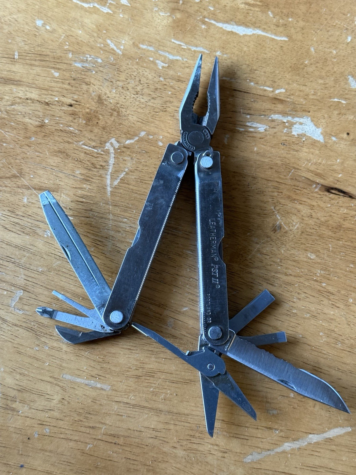 Leatherman PST II Multitool Kittery Trading Post Advertisement Stainless Used
