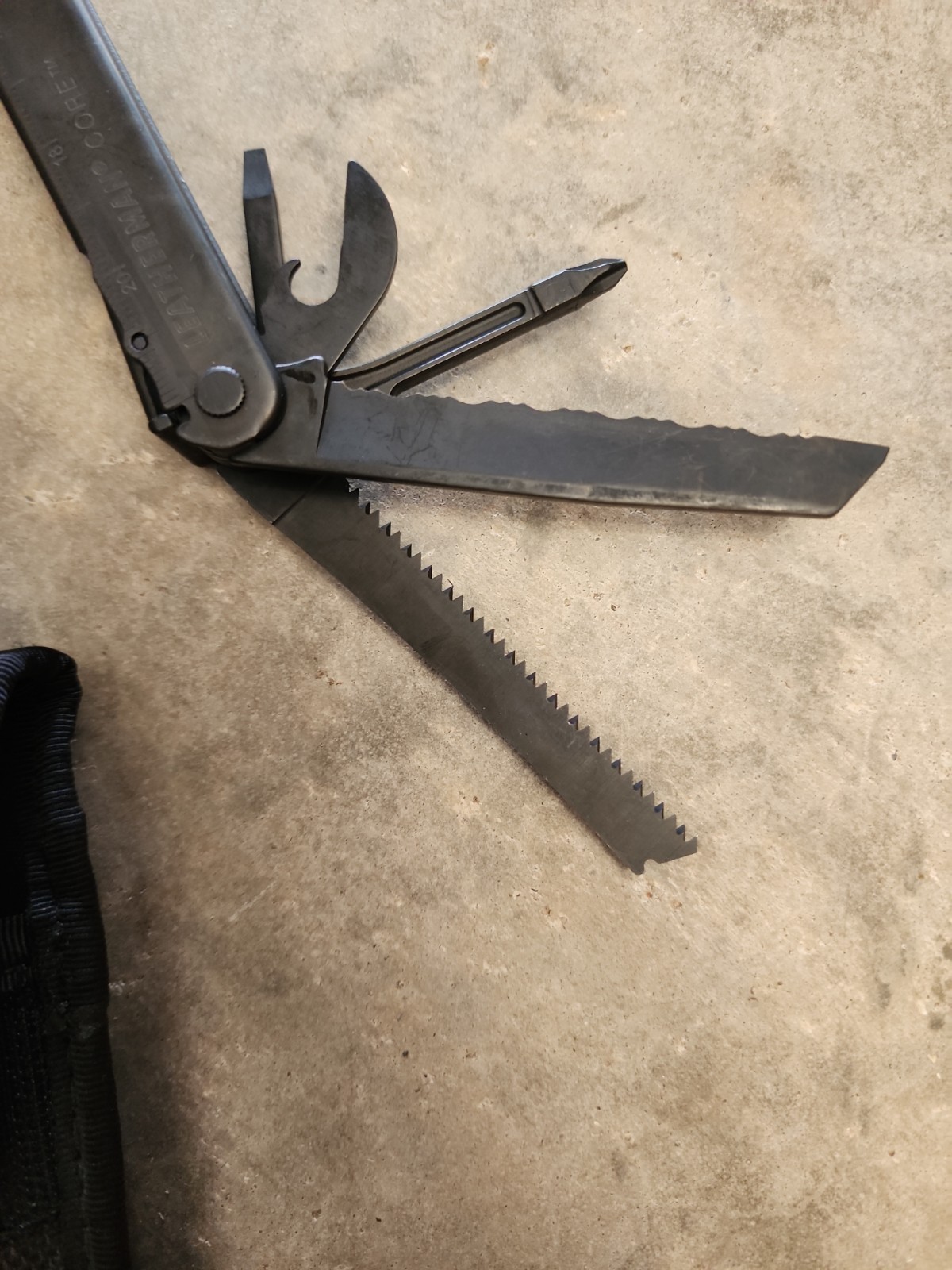 USGI ARMY USMC Leatherman Black Core Multitool Rare Collectable Great Shape