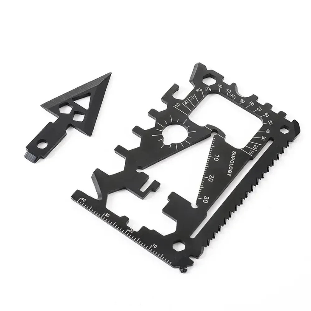 Outdoor Portable 18 in 1 Card Knife Wildlife Survival Equipment Lifesaving Card