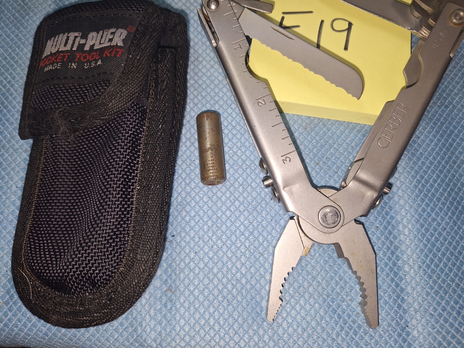 1 Vintage GERBER Multi Tool W SHEATH Camping Fishing Lot E19