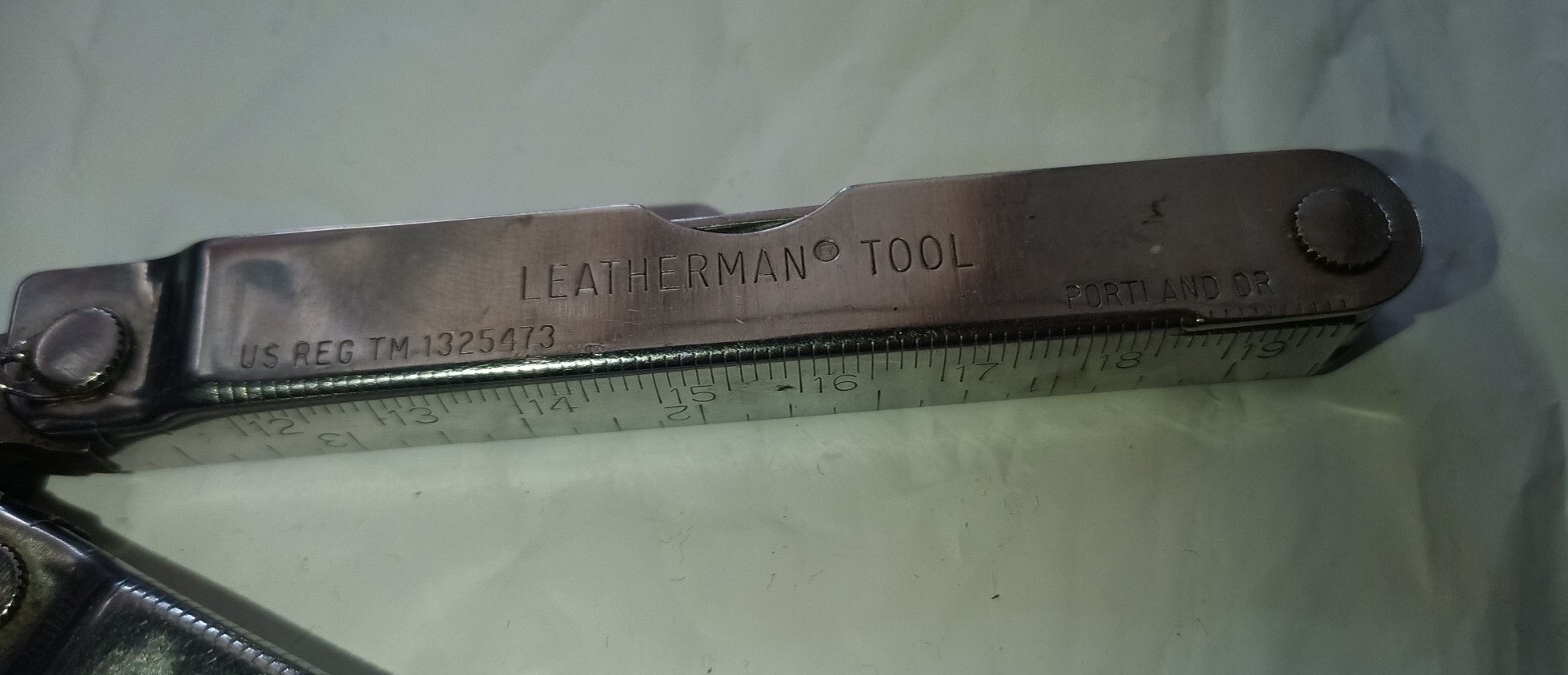 Vintage USA Leatherman Multi Tool & Sheath US REG TM 1325473 Pliers Knife