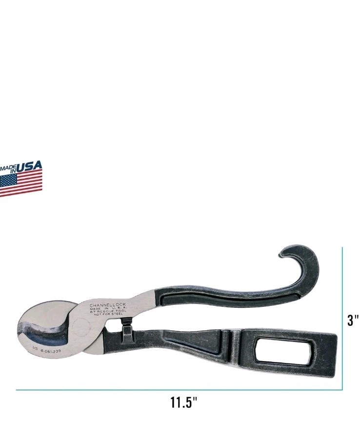 Channellock 87 9-inch Rescue Tool for First Responders,for Firefighters