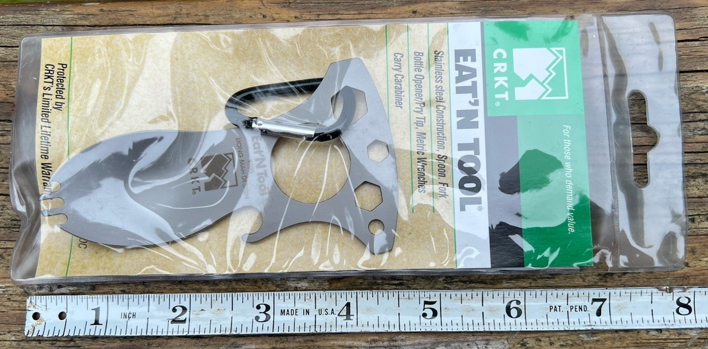 Brand New CRKT Eat’N Tool Stainless Steel Bottle Opener Fork Wrench Hiking Camp