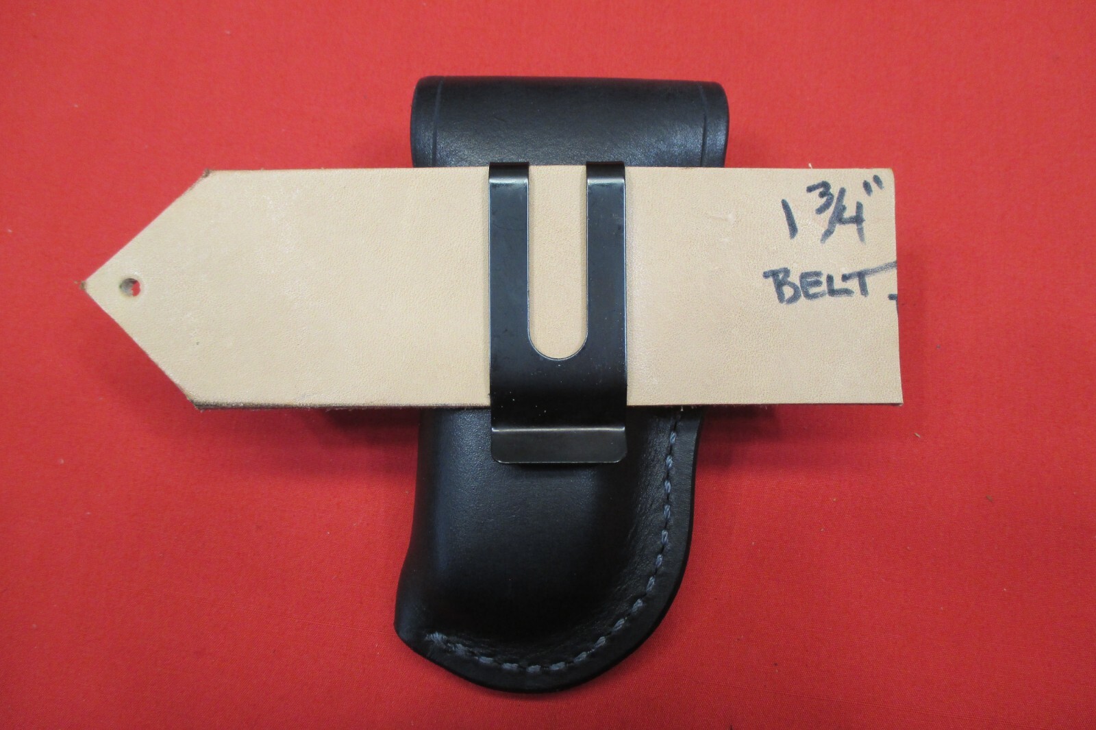 Leather Sheath LEATHERMAN WAVE MULTI TOOL, Holster Shaped, WITH STEEL BELT CLIP