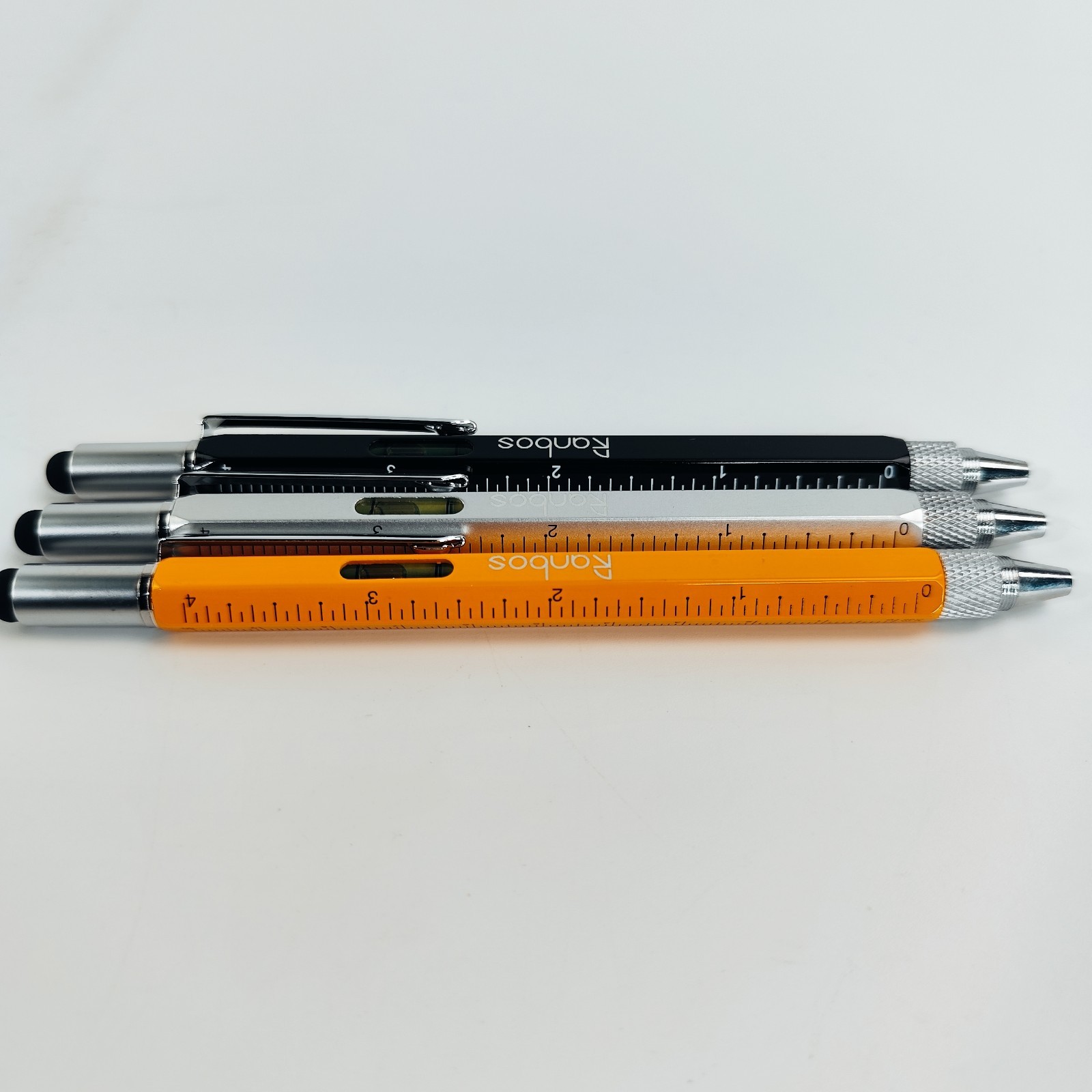 6-in-1 Multi-Function Pen with Ruler, Screwdriver & Touchscreen Stylus, 3 Colors