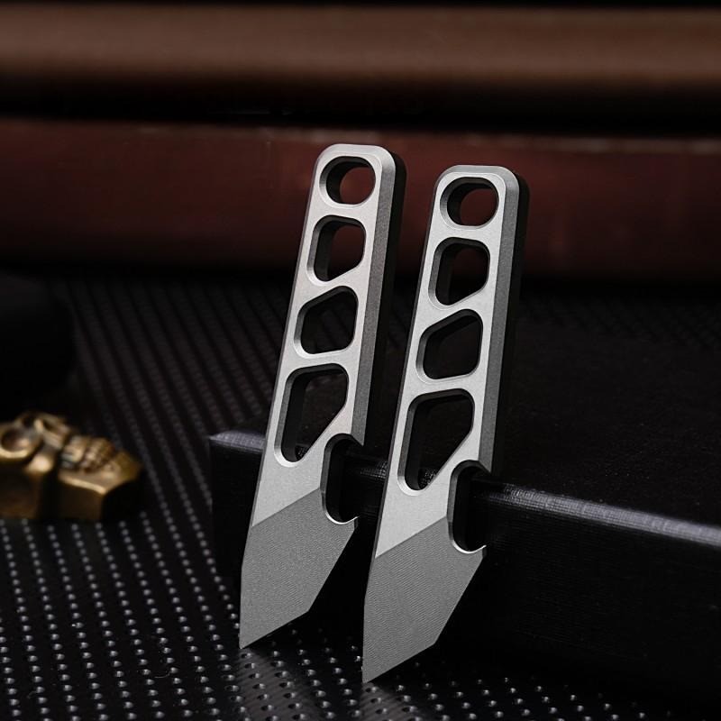 Mini Titanium Pry Bar Crowbar Bottle Opener Portable Keychain EDC Multi Tools