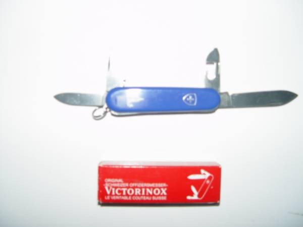 Old Victorinox Swiss Knife Multi Tool Lake Geneva Yacht Blue