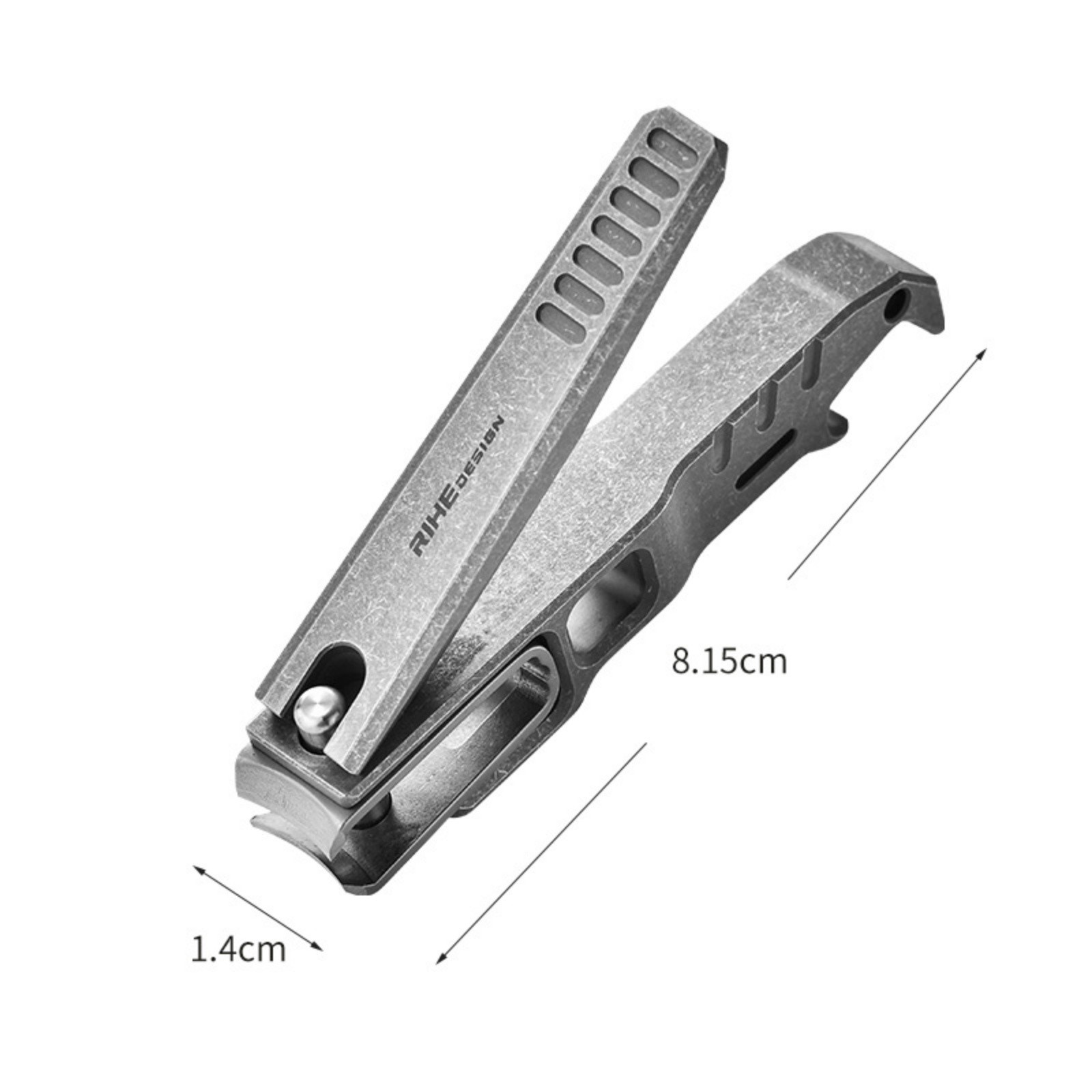 Titanium Alloy Nail Clippers EDC Bottle Opener Buckle File Portable Durable