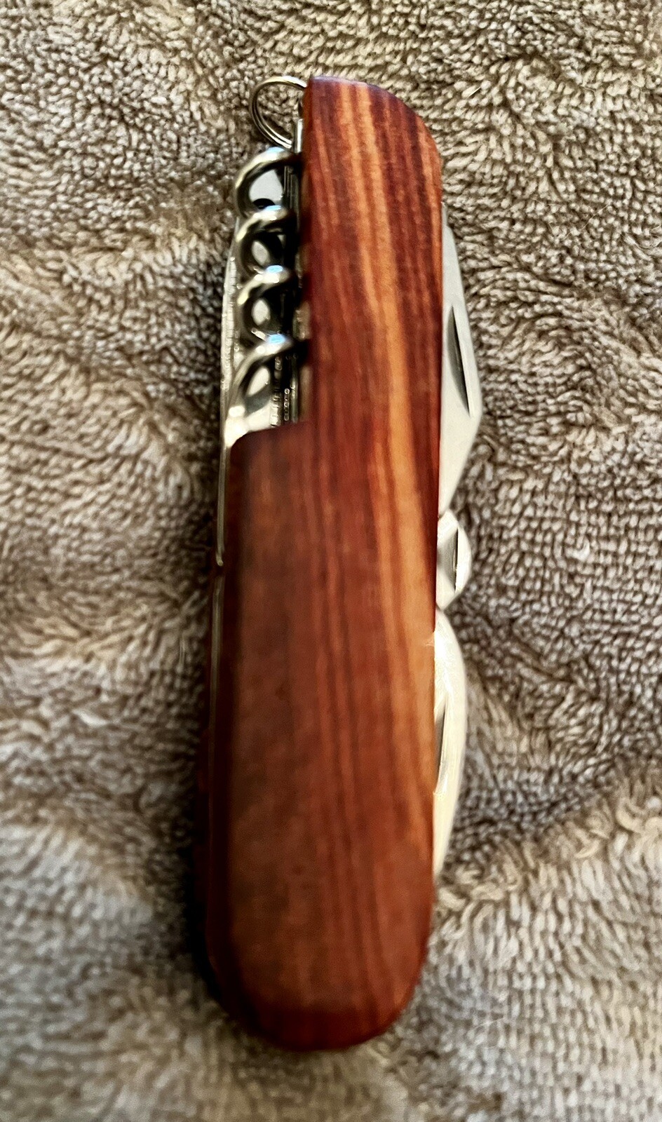 Custom New 11-Function Unbranded Swiss Army Knife Wood Grain Finish Nice Gift!!