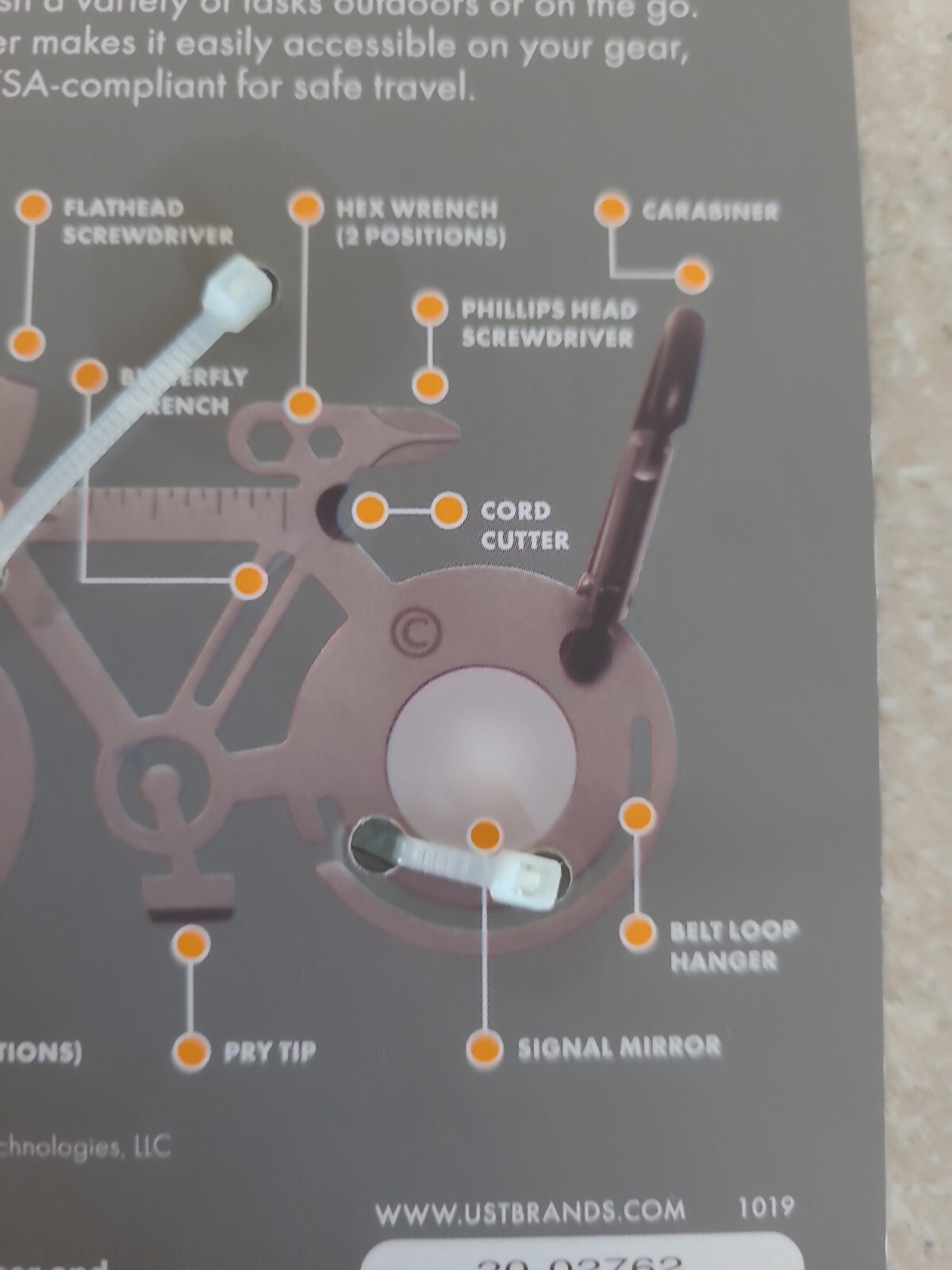 UST ‘Bicycle’ Tool a Long Multi Tool Pocket Outdoor Multi Task Tool