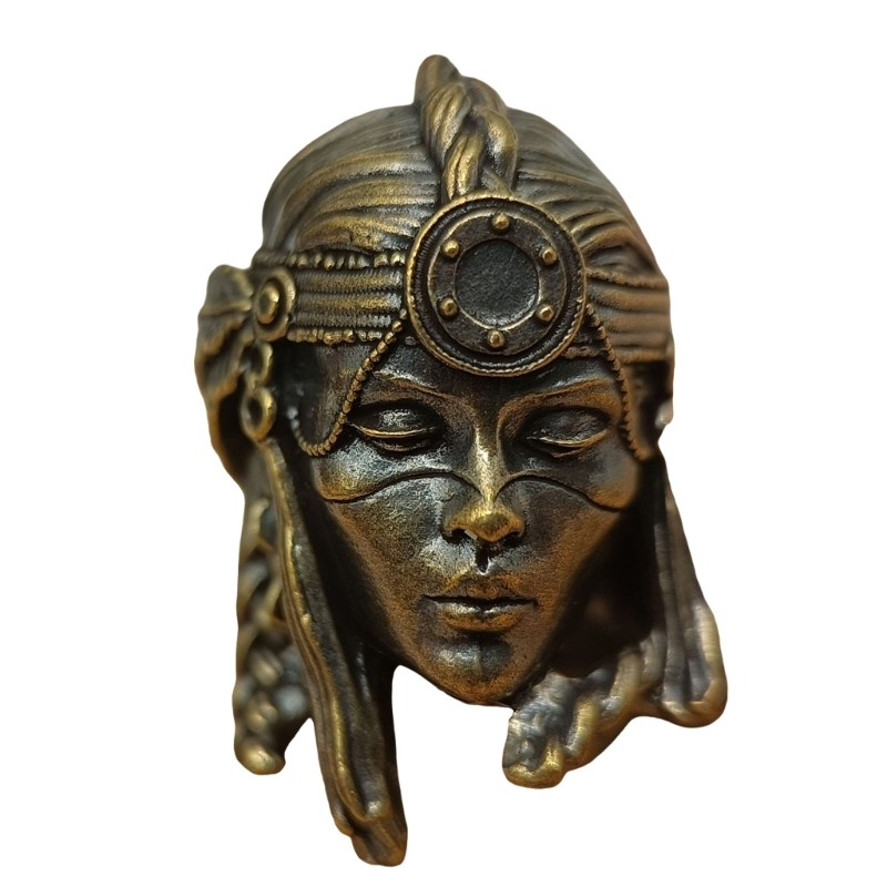 Vintage Female Soldier Paracord Beads Brass Charm Beads DIY Paracord Accessories